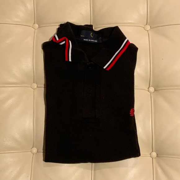 Black Fred Perry Shirt - Made In England - Picture 2 of 5